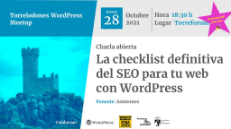 Charla abierta: La checklist definitiva del SEO para tu web con WordPress